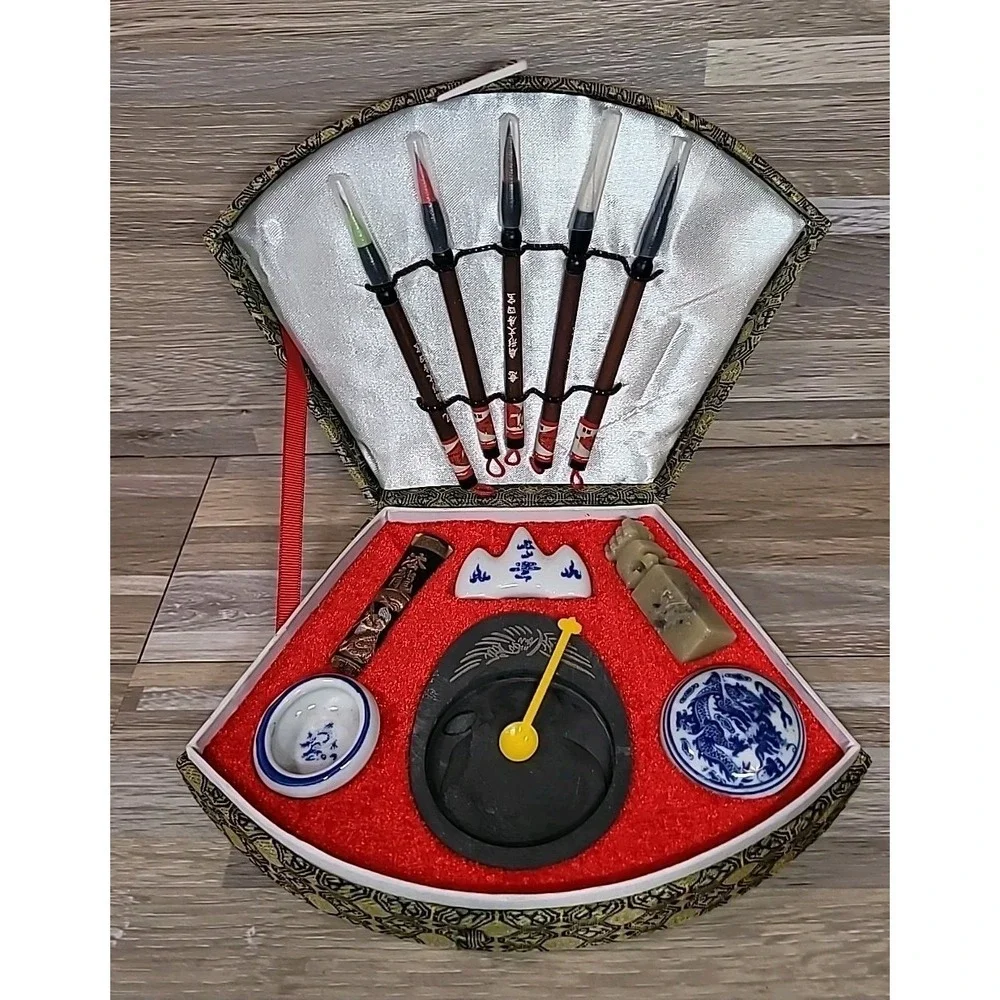 Chinese‎ Calligraphy Brush Pen Ink Writing Painting Sumo Box Set NEW